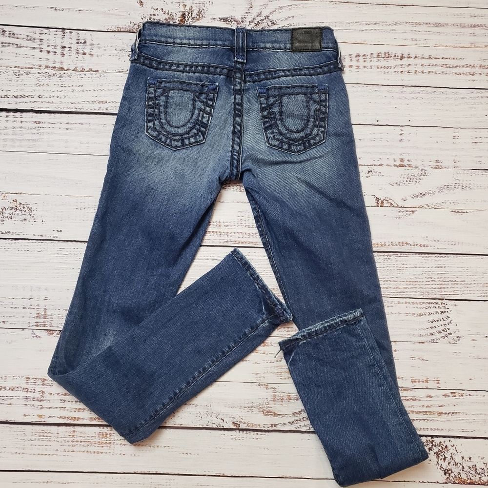 True Religion Cora Super T Slim Straight Jean 24